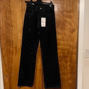 Dark Navy Sequin Women's Jeans